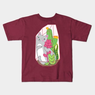 Terrarium Cat II Kids T-Shirt